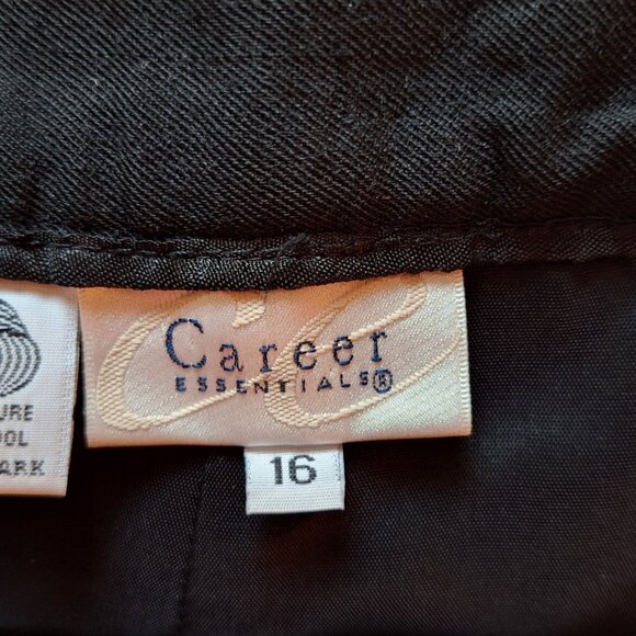 Woman's Lined Wool Dress Pants - Picture 3 of 5